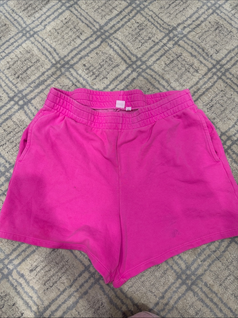GAP Women's Bright Pink Elastic Waist Athletic Shorts